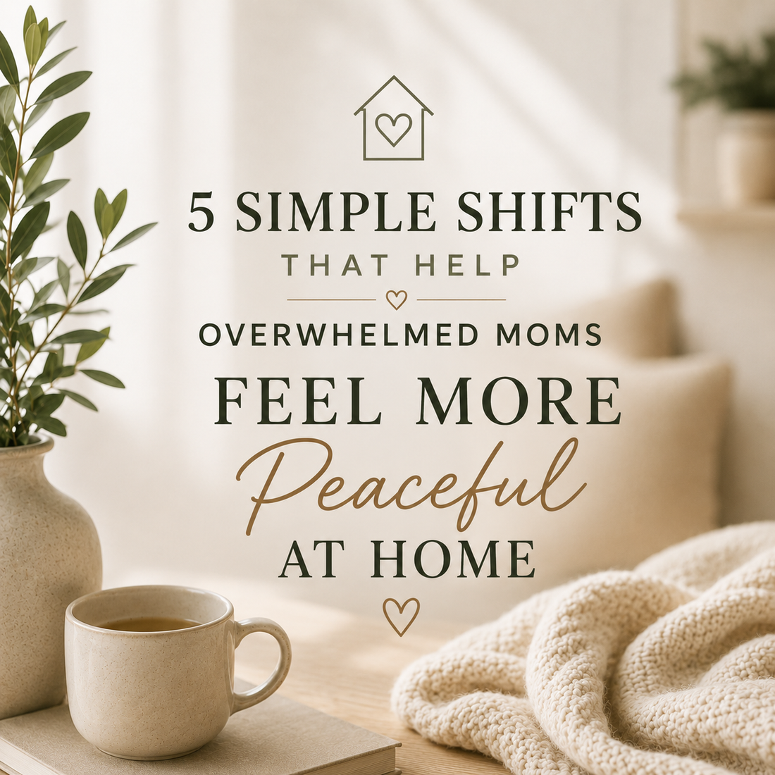 5 Simple Shifts That Help Overwhelmed Moms Feel More Peaceful at Home